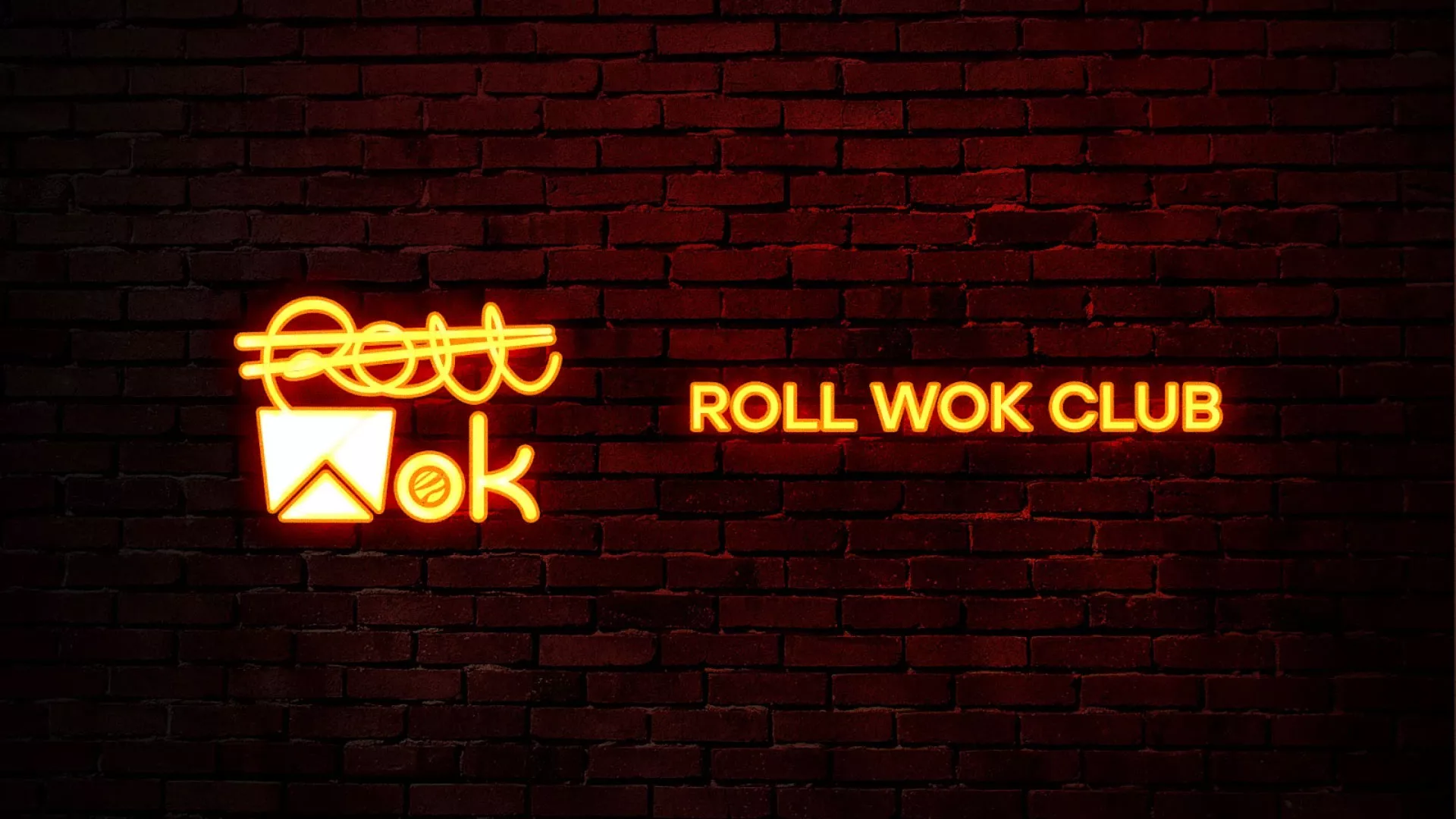 Разработка интерьерной вывески суши-бара «Roll Wok Club» в Пугачёве